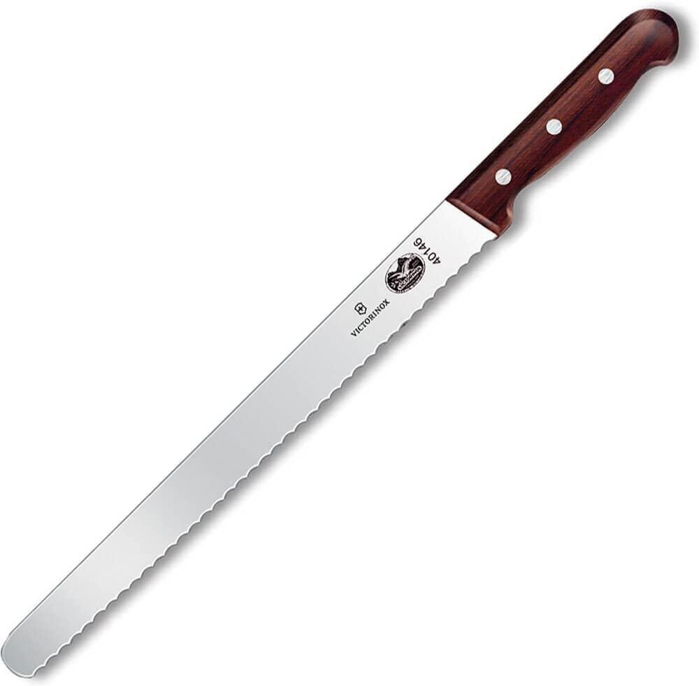 Victorinox - 12" Rosewood Serrated Roast Beef Blade Slicing Knife - 5.4230.30