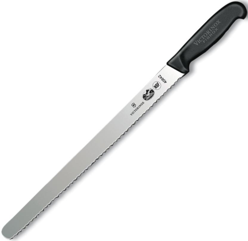 Victorinox - 14" Fibrox Pro Roast Beef Serrated Blade Slicing Knife - 5.4233.36