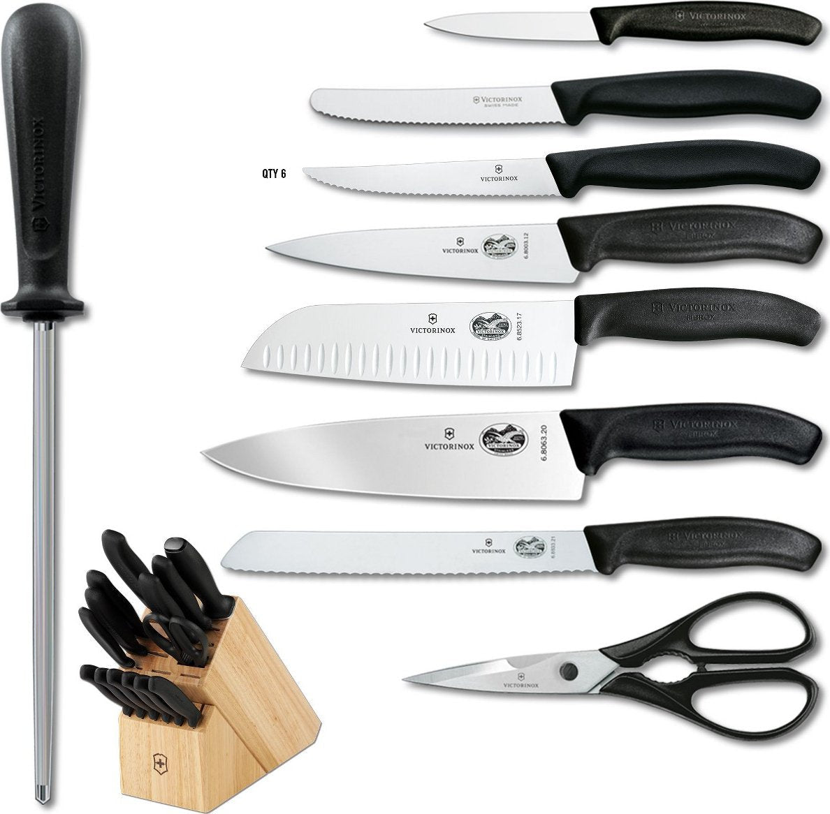Victorinox - 15 Piece Swiss Classic Block Set - 6.7603-X6