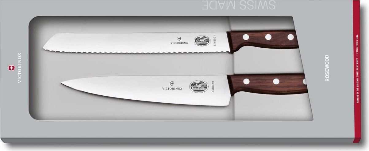 Victorinox - 2 Piece Rosewood Kitchen Knife Set - 5.1020.21G