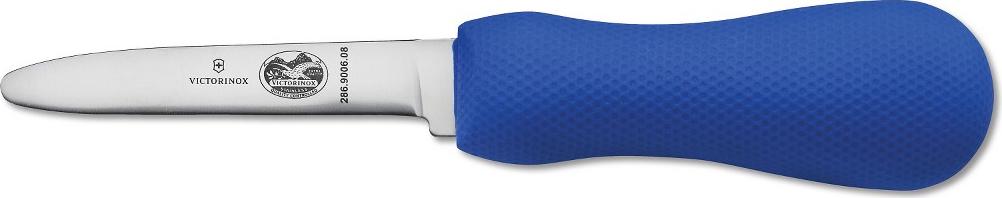 Victorinox - 3.25" Narrow Blade Clam Knife with Blue Slip-Resistant Handle - 7.6399.7