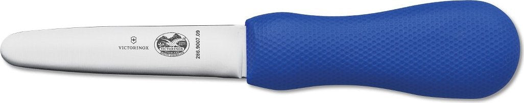 Victorinox - 3.5" Wide Blade Clam Knife with Blue Slip-Resistant Handle - 7.6399.8