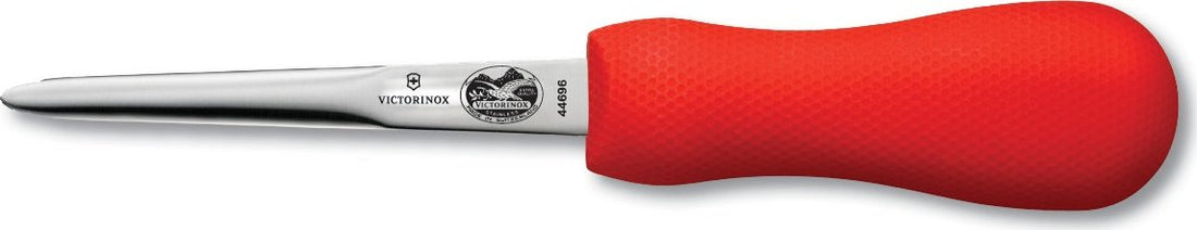 Victorinox - 4" Boston Style Oyster Knife with Red SuperGrip Handle - 7.6399.6
