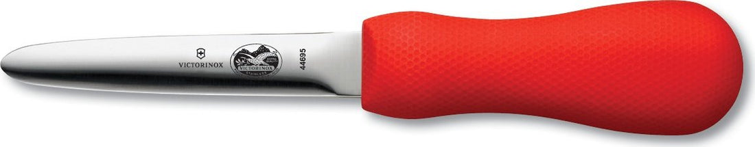 Victorinox - 4" Galveston Style Oyster Knife with Red SuperGrip Handle - 7.6399.5