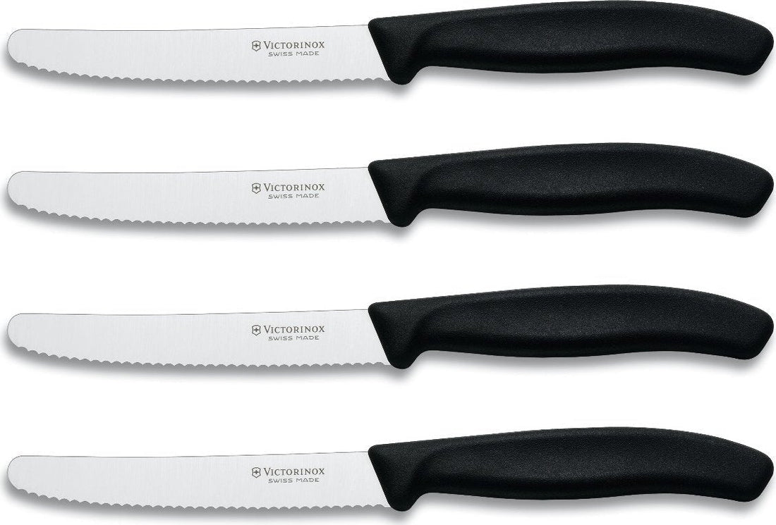 Victorinox - 4 Piece 4.5" Swiss Classic Round Steak Knife Set - 6.7833-X7