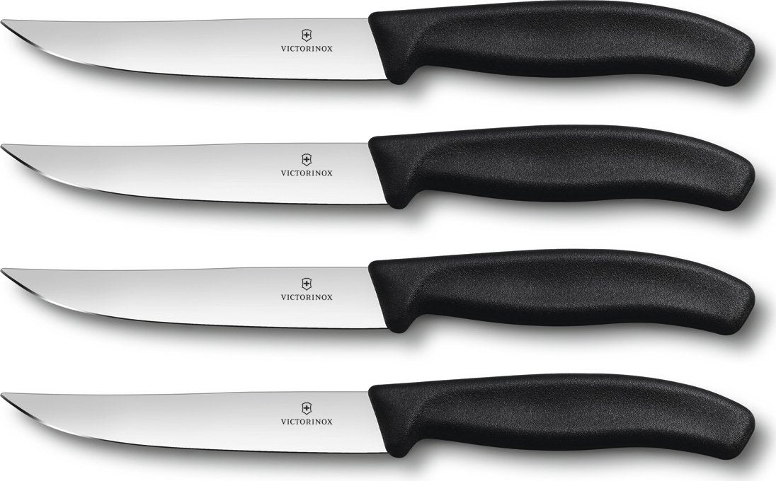 Victorinox - 4 Piece 5" Swiss Classic Gaucho Straight Steak Knife Set - 6.7903.4