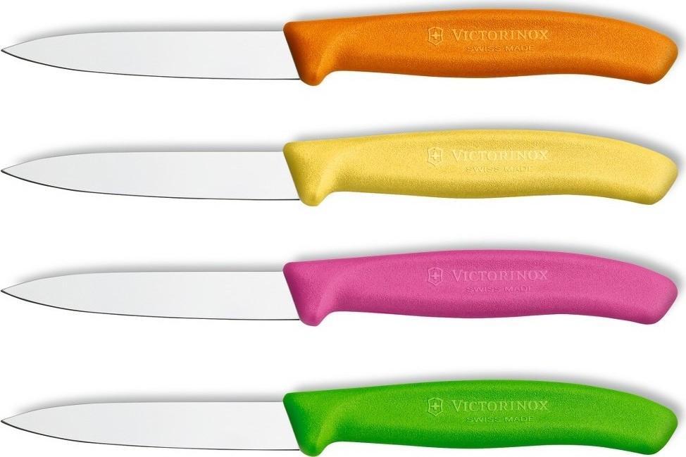 Victorinox - 4 Piece Multi-Colored Swiss Classic Paring Knife Set - 6.7606.L119-X2