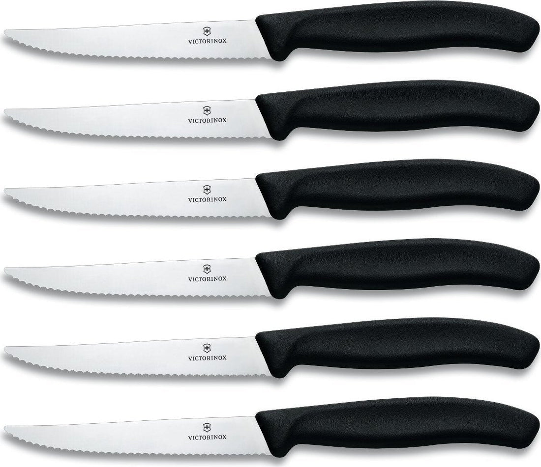 Victorinox - 6 Piece 4.5" Swiss Classic Spear Point Steak Knife Set - 6.7233.20-X2