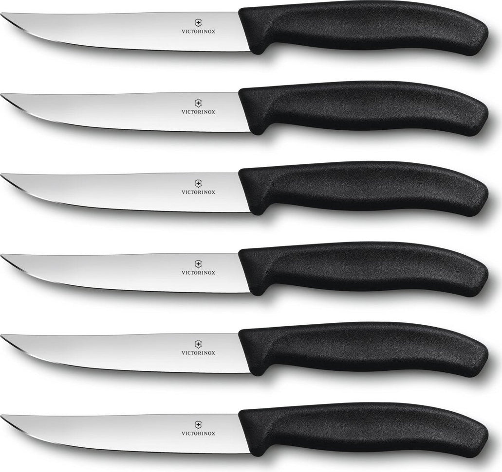 Victorinox - 6 Piece 5" Swiss Classic Gaucho Straight Steak Knife Set - 6.7903.6
