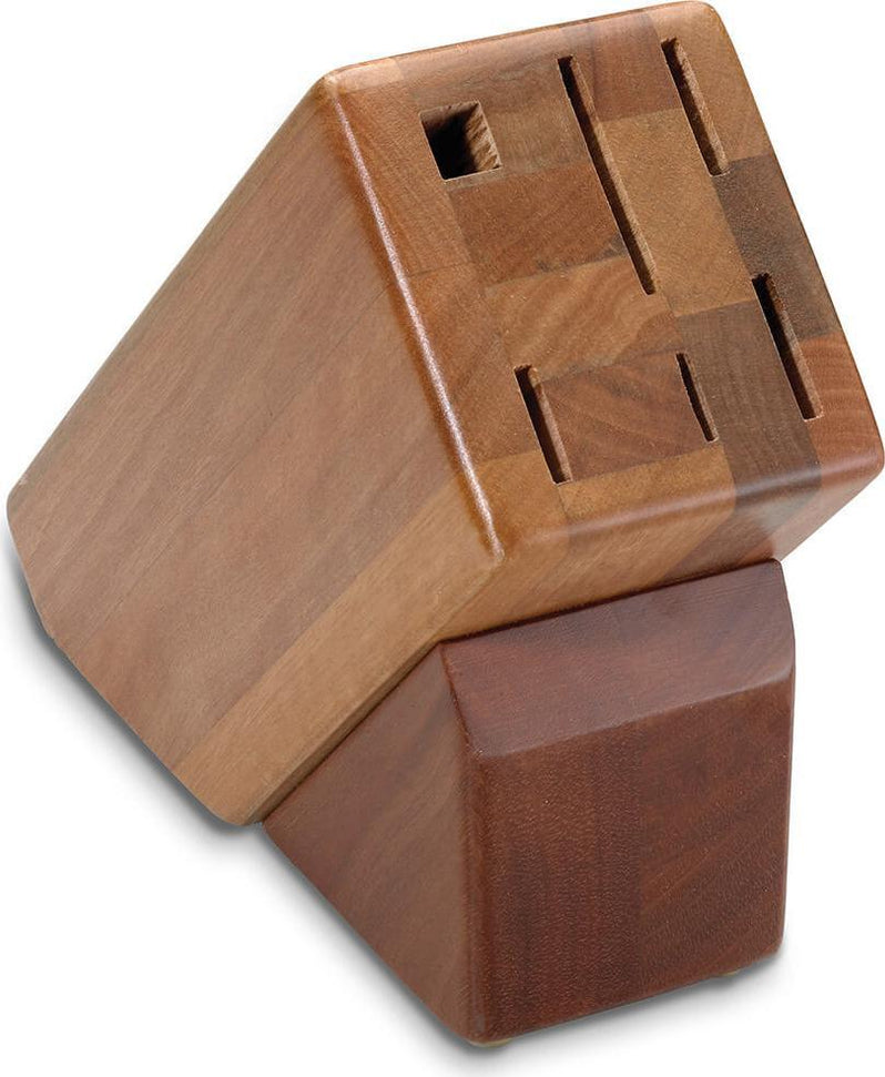Victorinox - 6-Slot Slant Hardwood Block (Holds 5 Knives & Steel) - 7.9093.82