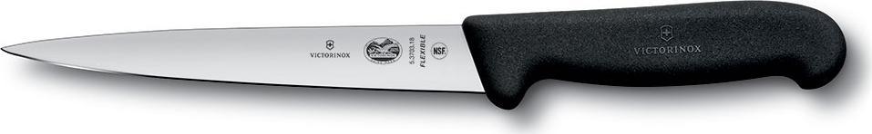 Victorinox - 7" Fibrox Pro Flexible Straight Blade Fillet Knife - 5.3813.18BK