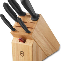 Victorinox - 7 Piece Swiss Classic Block Set with Waiter Pocket Knife - 6.7600.7-X2