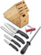 Victorinox - 7 Piece Swiss Classic Block Set with Waiter Pocket Knife - 6.7600.7-X2