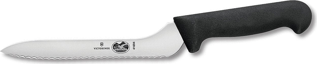 Victorinox - 7.5" Fibrox Pro Offset Serrated Blade Bread Knife - 7.6058.16