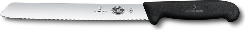 Victorinox - 8" Fibrox Pro Slant-Tip Serrated Blade Bread Knife - 5.2533.21BK