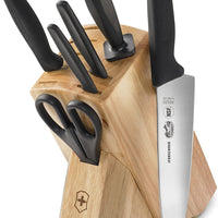 Victorinox - 8 Piece Fibrox Pro Hardwood Block Set - 5.1193.8-X2