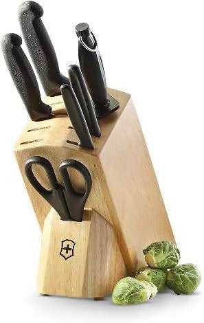 Victorinox - 8 Piece Fibrox Pro Hardwood Block Set - 5.1193.8-X2