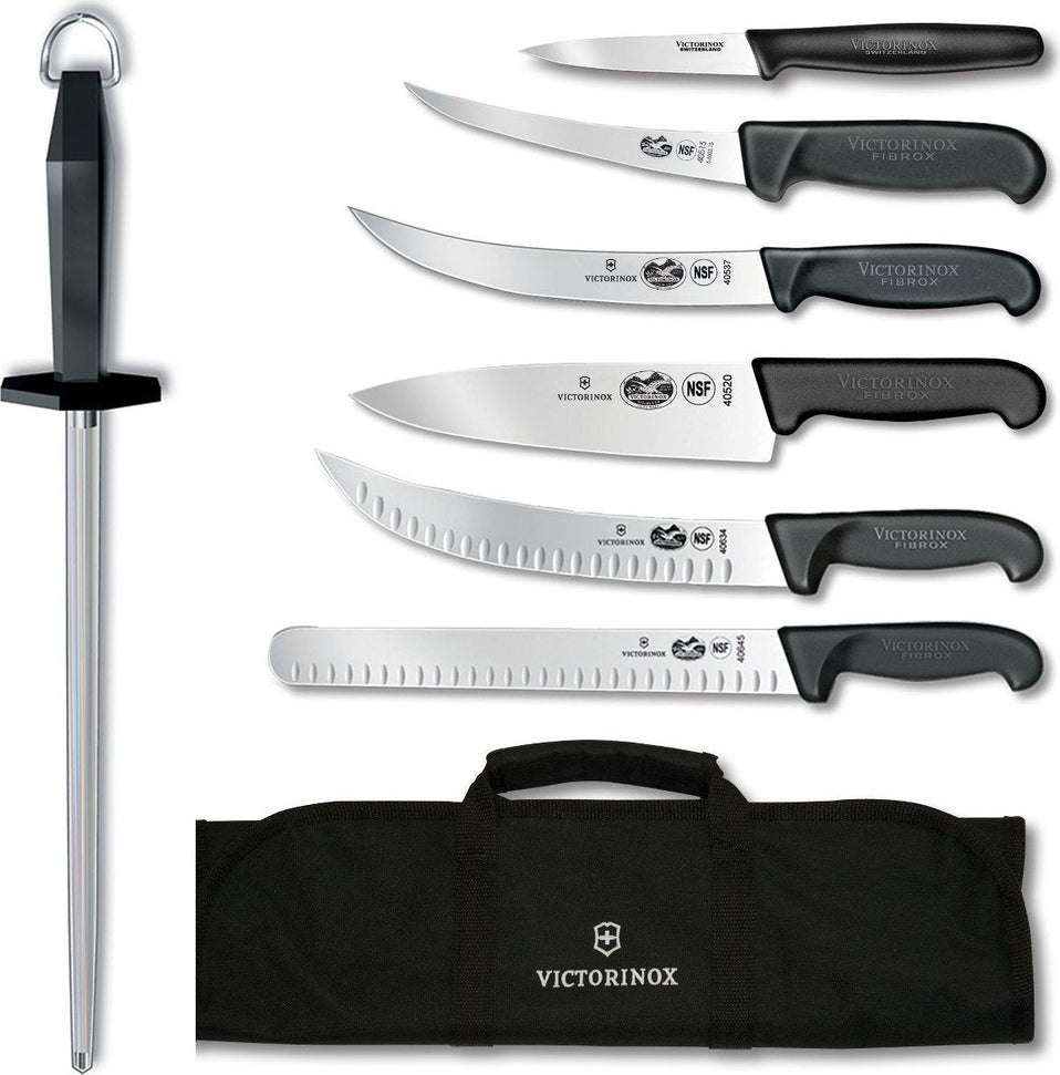 Victorinox - 8 Piece Fibrox Pro Ultimate Competition BBQ Set - 5.1003.81-X3