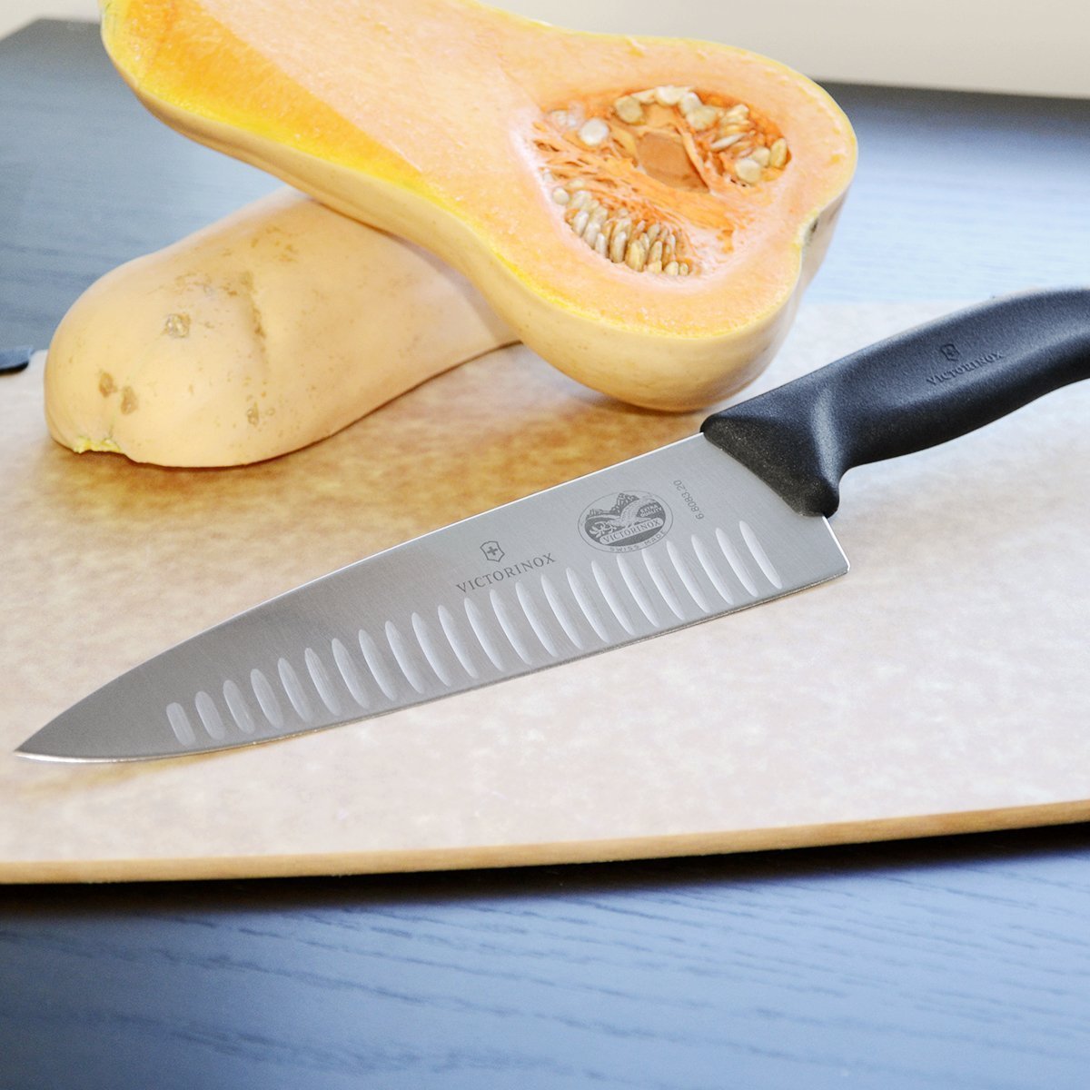 Victorinox - 8" Swiss Classic Straight Granton Blade Chef Knife - 6.8083.20-X1