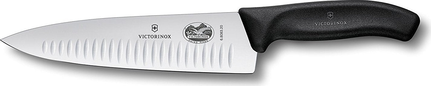 Victorinox - 8" Swiss Classic Straight Granton Blade Chef Knife - 6.8083.20-X1