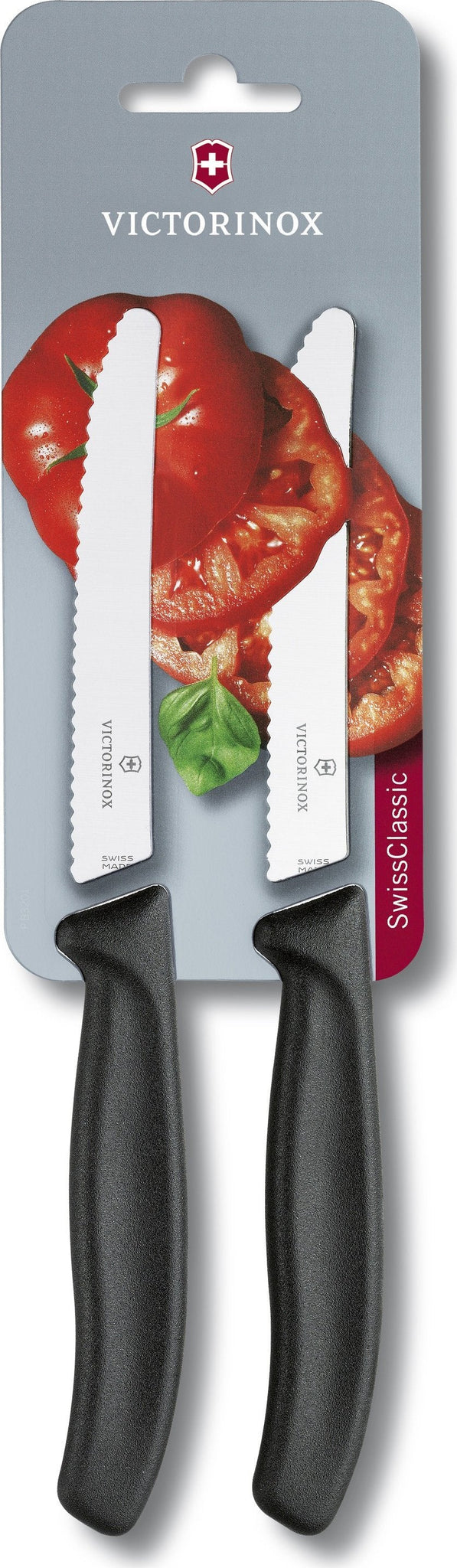 Victorinox - Black 2 Piece 4.5" Swiss Classic Utility Knife Set - 6.7833.B