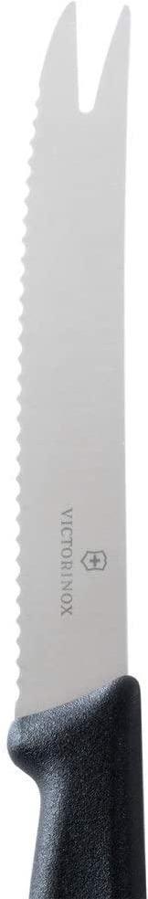 Victorinox - Black 4.25" Serrated Blade Slice & Serve Knife - 6.7863