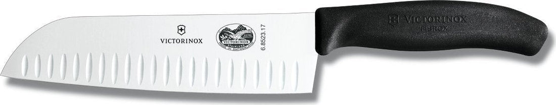Victorinox - Black 7" Swiss Classic Santoku Knife - 6.8523.17-X4
