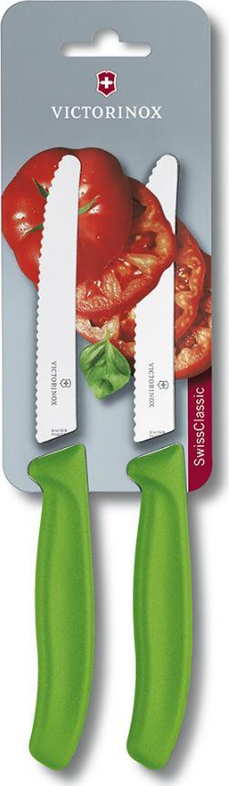Victorinox - Green 2 Piece 4.5" Swiss Classic Utility Knife Set - 6.7836.L114B