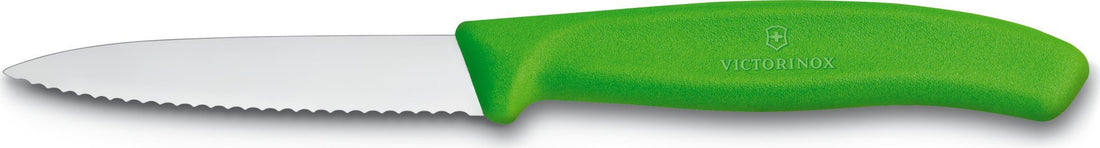 Victorinox - Green 3.25" Swiss Classic Serrated Blade Paring Knife - 6.7636.L114