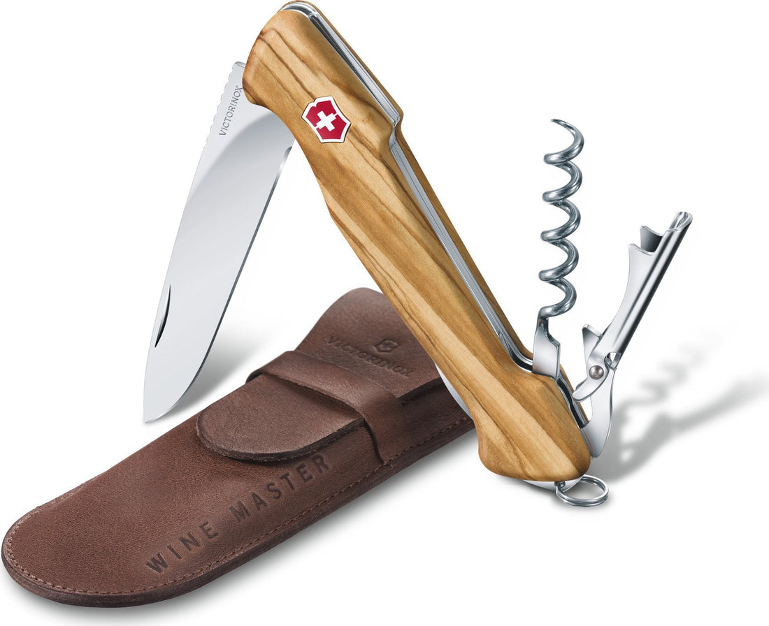 Victorinox - Olive Multi-Tool Wine Master with Leather Pouch - 0.9701.64