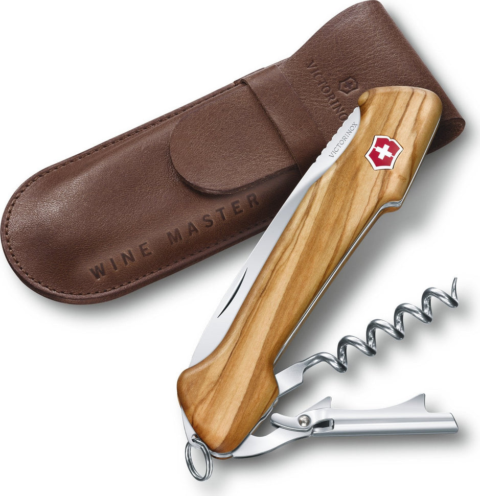 Victorinox - Olive Multi-Tool Wine Master with Leather Pouch - 0.9701.64