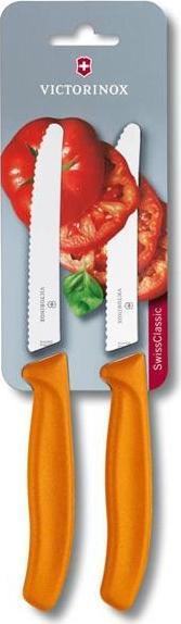 Victorinox - Orange 2 Piece 4.5" Swiss Classic Utility Knife Set - 6.7836.L119B