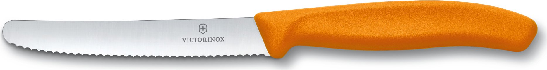 Victorinox - Orange 4.25" Swiss Classic Serrated Round Blade Utility Knife - 6.7836.L119