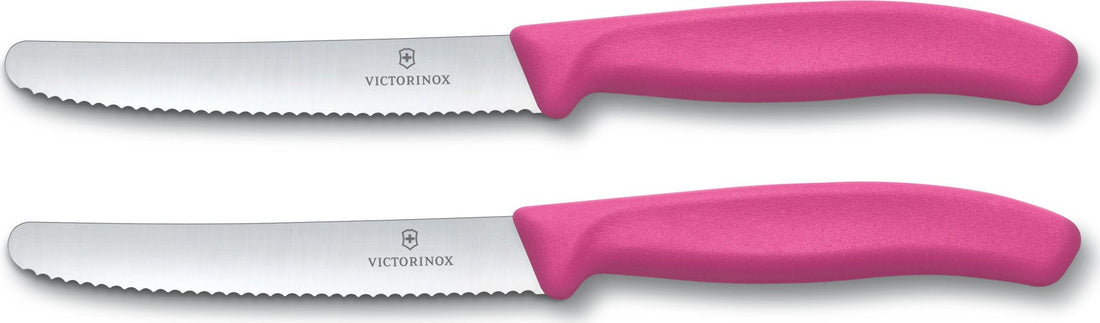 Victorinox - Pink 2 Piece 4.5" Swiss Classic Utility Knife Set - 6.7836.L115B