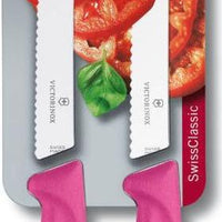 Victorinox - Pink 2 Piece 4.5" Swiss Classic Utility Knife Set - 6.7836.L115B