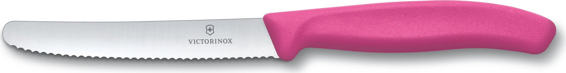 Victorinox - Pink 4.25" Swiss Classic Serrated Round Blade Utility Knife - 6.7836.L115
