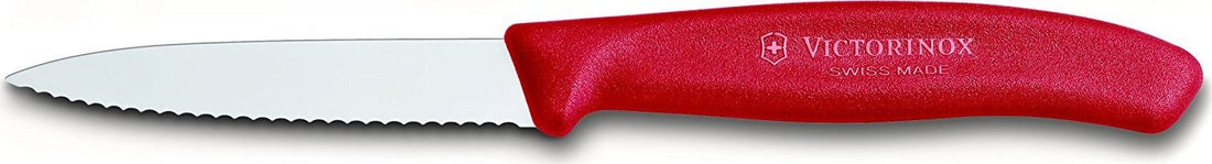 Victorinox - Red 3.25" Swiss Classic Serrated Blade Paring Knife - 6.7631.C1