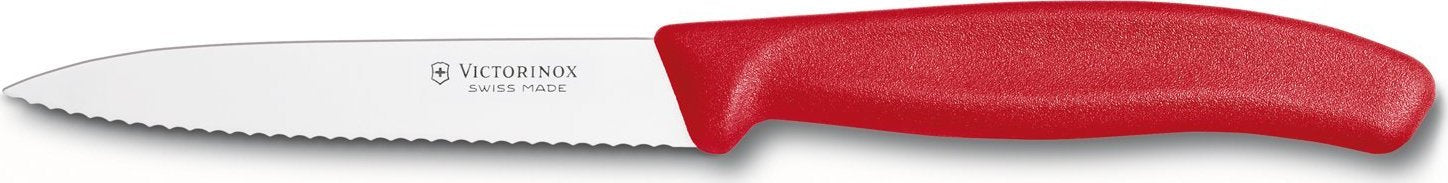 Victorinox - Red 4" Swiss Classic Serrated Blade Paring Knife - 6.7731