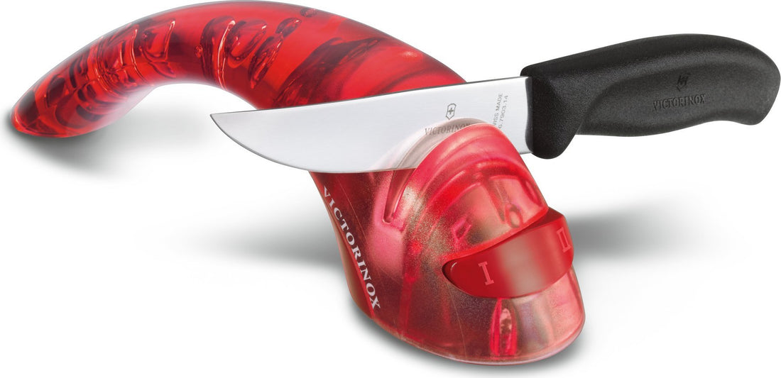 Victorinox - Red Handheld Ceramic Roller Knife Sharpener - 7.8721