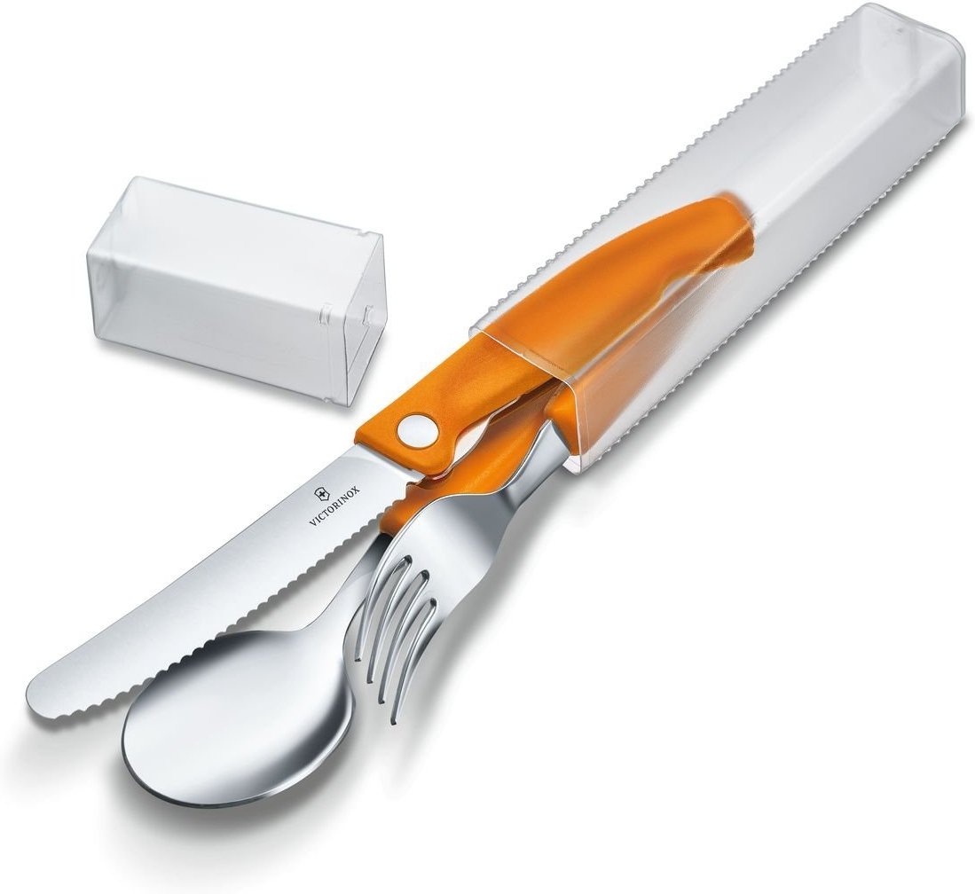 Victorinox - Swiss Classic Cutlery Set with Foldable Paring Knife Orange - 6.7192.F9