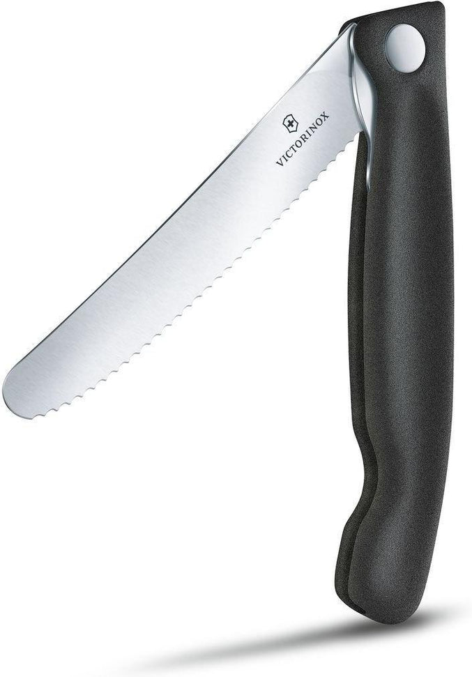 Victorinox - Swiss Classic Foldable Serrated Paring Knife Black - 6.7833.FB