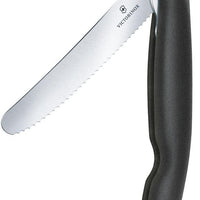 Victorinox - Swiss Classic Foldable Serrated Paring Knife Black - 6.7833.FB