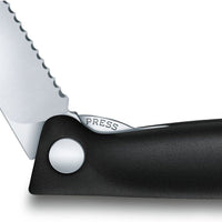 Victorinox - Swiss Classic Foldable Serrated Paring Knife Black - 6.7833.FB