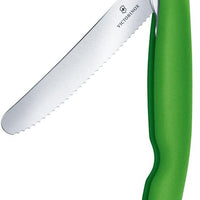 Victorinox - Swiss Classic Foldable Serrated Paring Knife Green - 6.7836.F4B