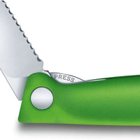 Victorinox - Swiss Classic Foldable Serrated Paring Knife Green - 6.7836.F4B