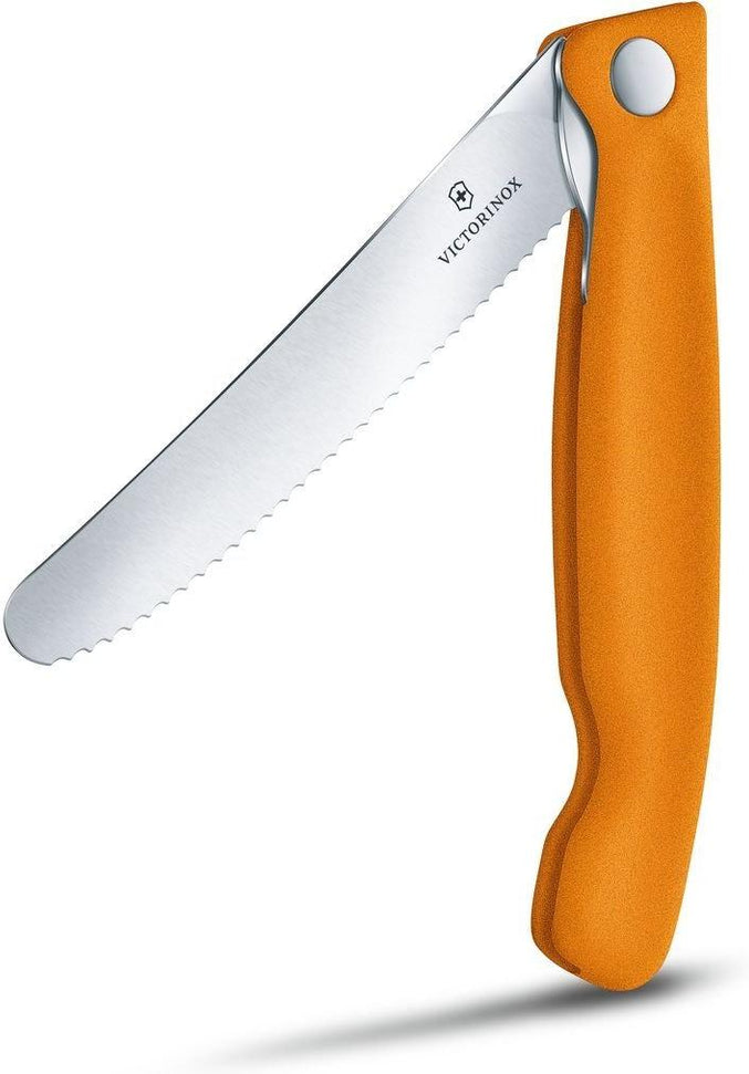 Victorinox - Swiss Classic Foldable Serrated Paring Knife Orange - 6.7836.F9B