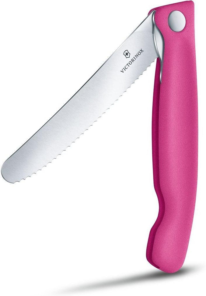 Victorinox - Swiss Classic Foldable Serrated Paring Knife Pink - 6.7836.F5B