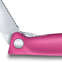 Victorinox - Swiss Classic Foldable Serrated Paring Knife Pink - 6.7836.F5B