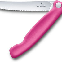 Victorinox - Swiss Classic Foldable Serrated Paring Knife Pink - 6.7836.F5B