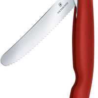 Victorinox - Swiss Classic Foldable Serrated Paring Knife Red - 6.7831.FB